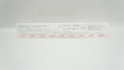 BD 382533 Insyte Autoguard BC Shielded IV Cath. 20Ga x 1.00inch (x)